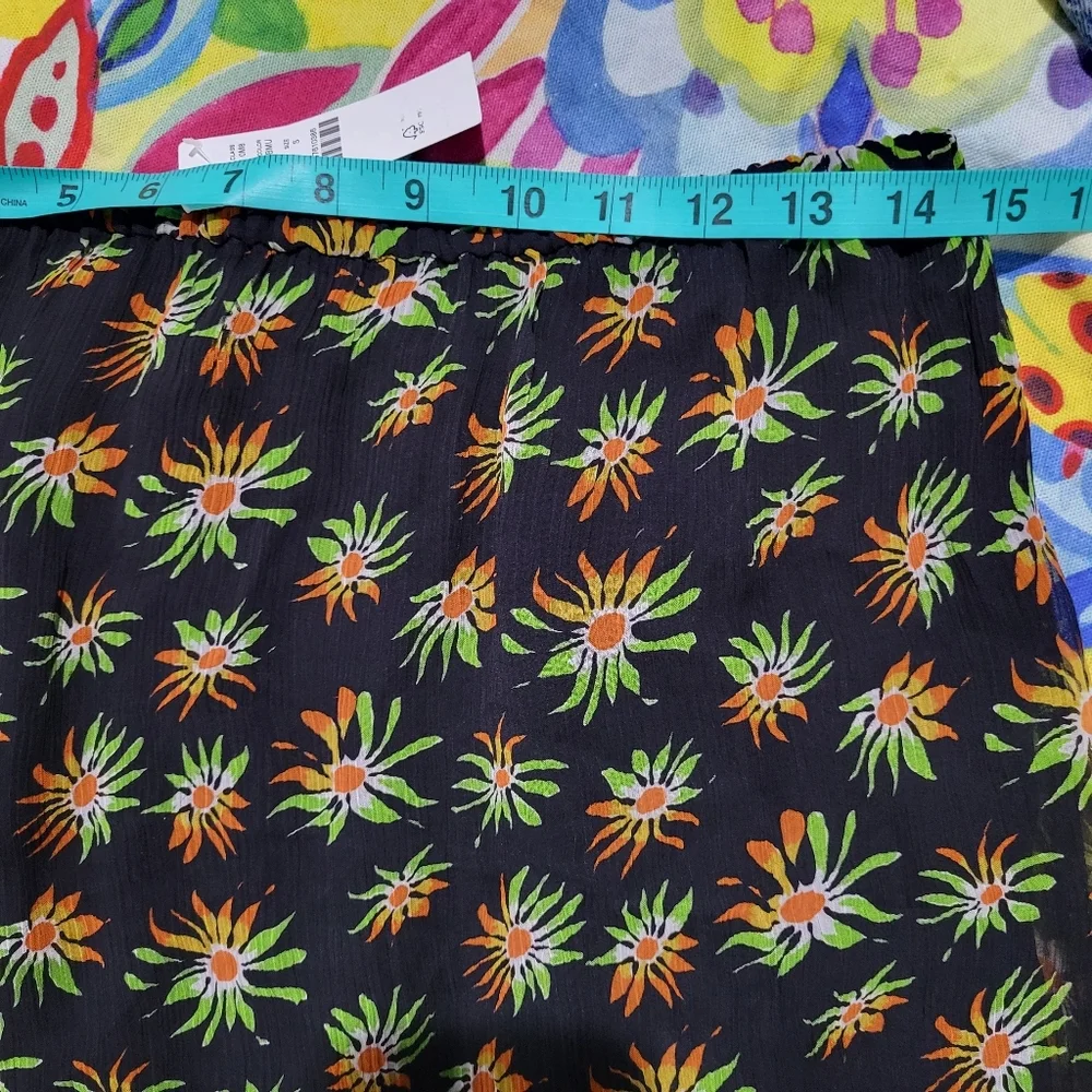 J Crew Gwen knee-length layered slip skirt in crinkle chiffon, Small, NWT CH414